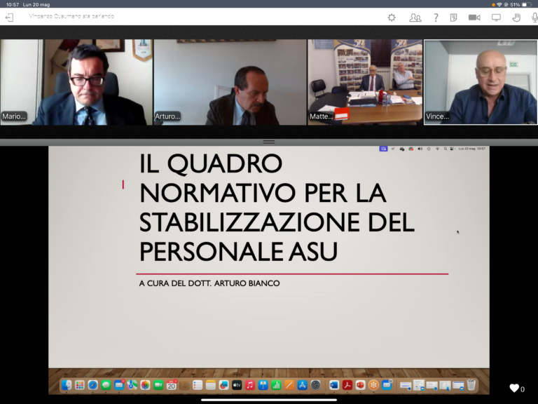 Stabilizzazione personale ASU, questa mattina un webinar organizzato dall’ANCI Sicilia