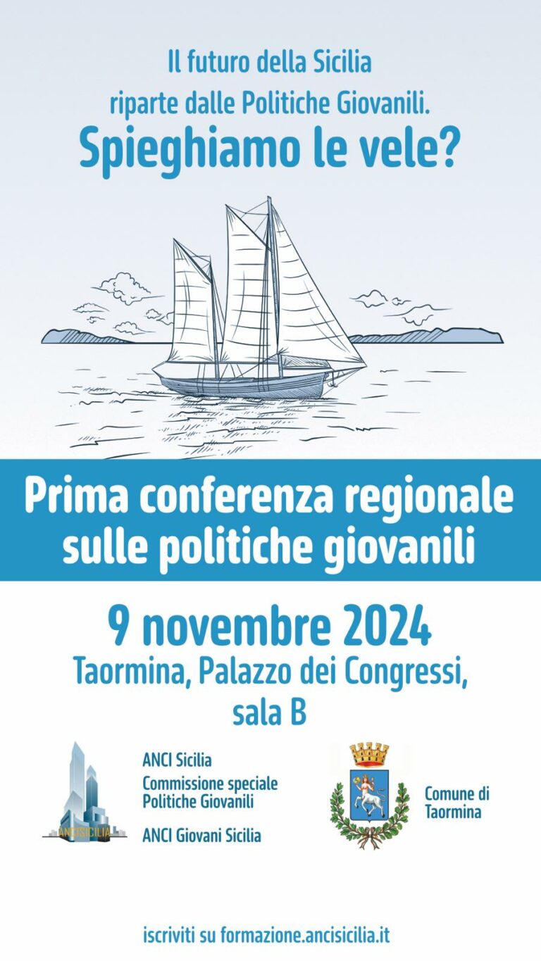 Politiche giovanili, prima conferenza regionale il 9 novembre a Taormina