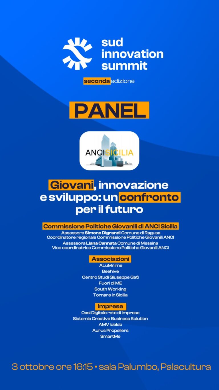 Sud Innovation Summit 2024 il 3 e 4 ottobre al Palacultura di Messina