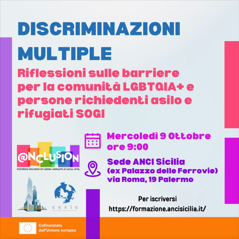 Discriminazioni multiple – Evento 9 ottobre 2024