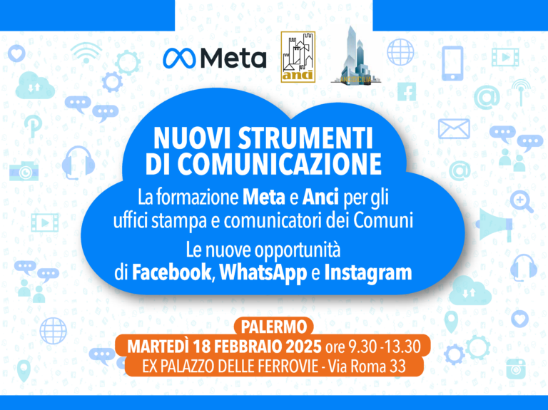 Nuovi strumenti di comunicazione, un incontro il 18 febbraio nella sede di ANCI Sicilia