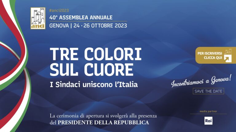 40° Assemblea annuale ANCI a Genova dal 24 al 26 ottobre 2023