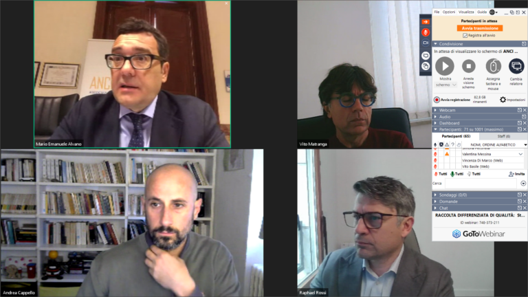 Qualità della raccolta differenziata, un webinar di ANCI Sicilia