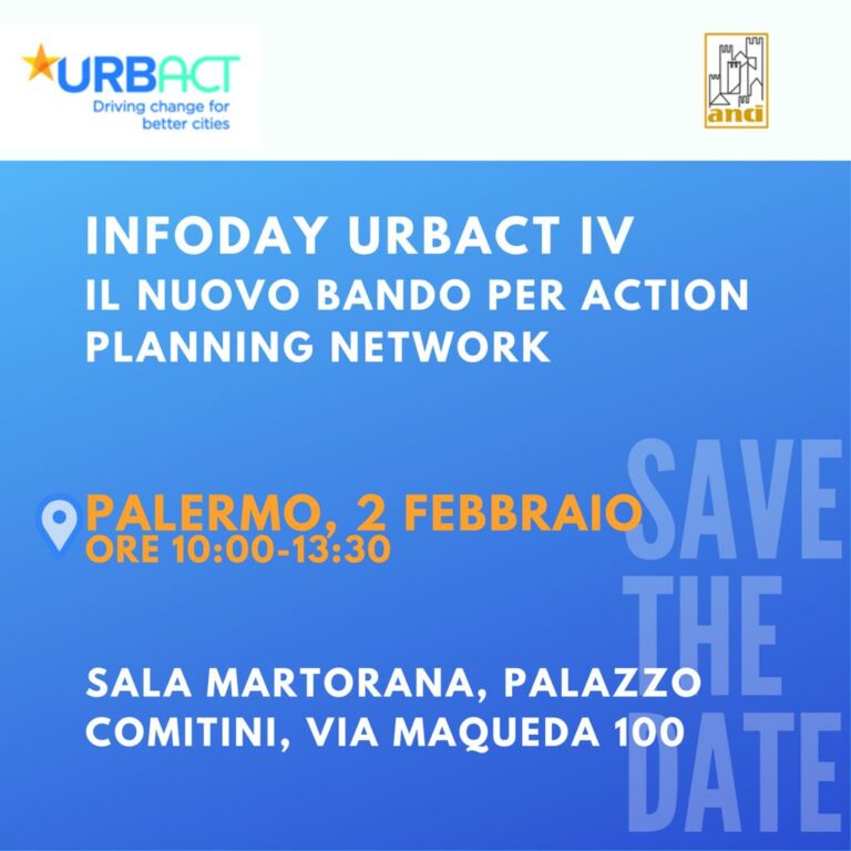 Incontro ANCI di presentazione URBACT IV per la creazione di Action Planning Network, giovedì 2 febbraio 2023