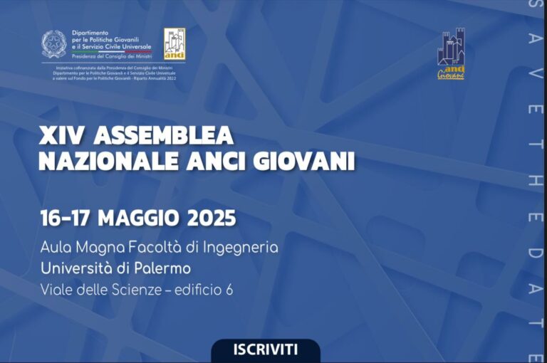 XIV Assemblea di ANCI Giovani il 16 e 17 maggio a Palermo